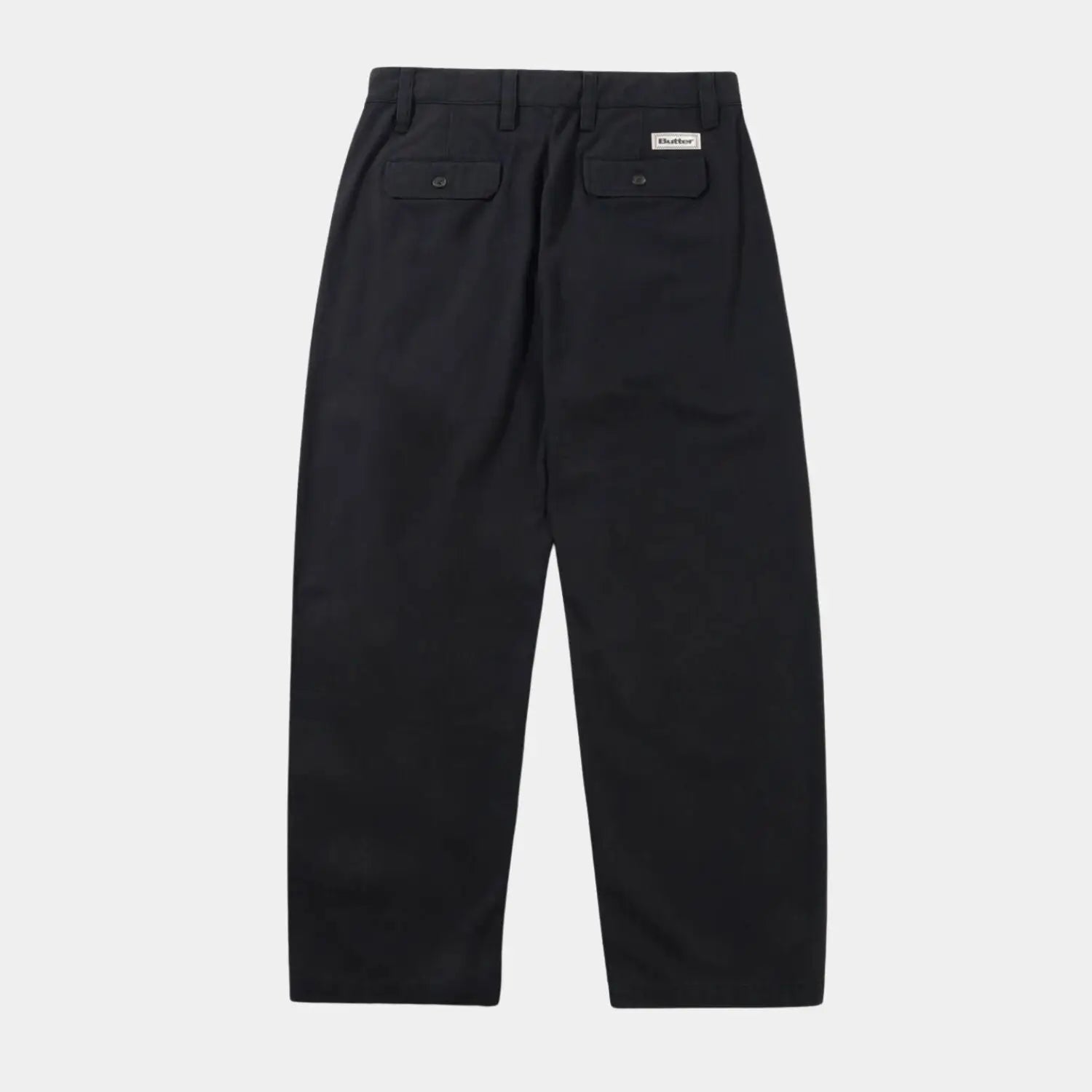 Butter Goods Pleated Trousers - Washed Black