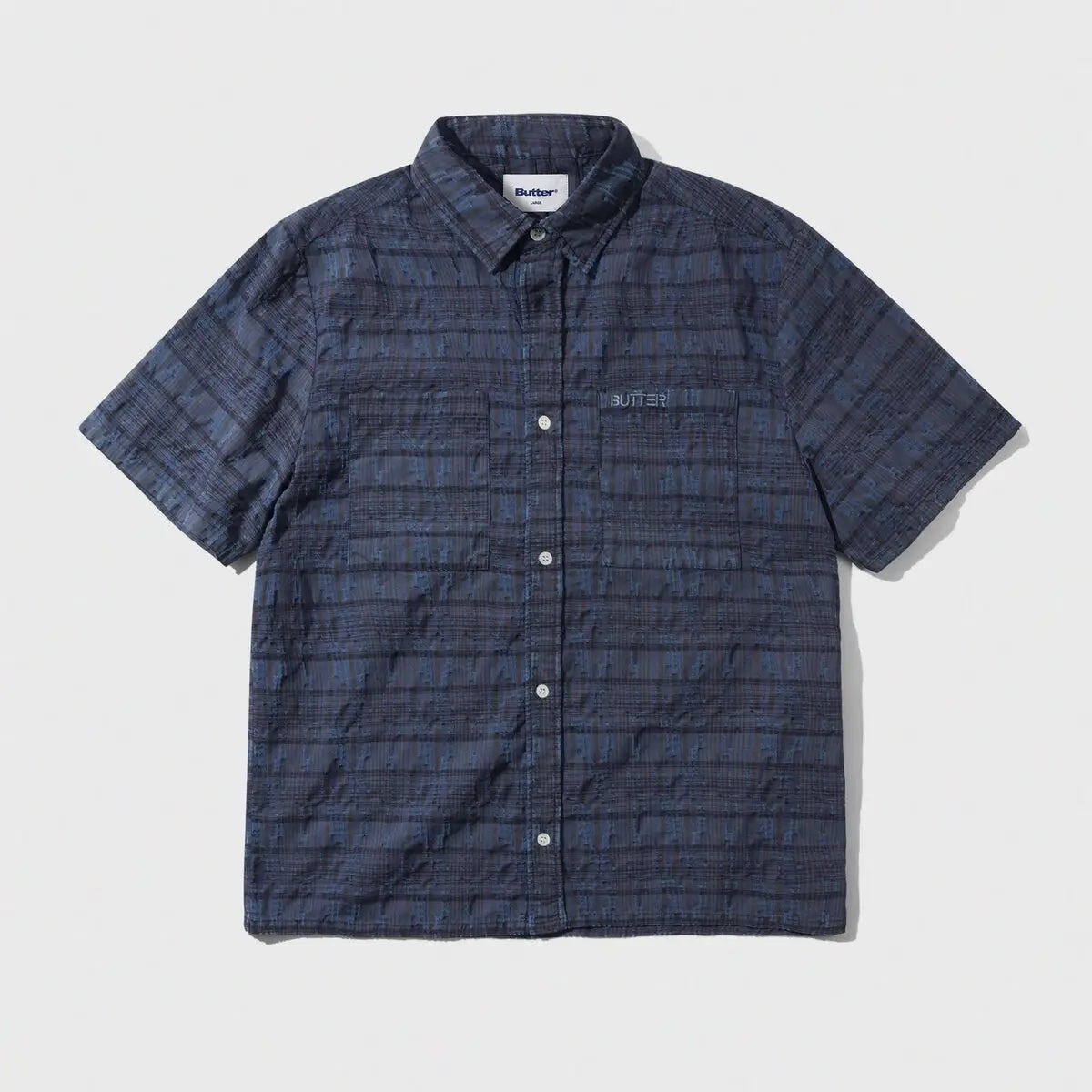 Butter Goods Spring Shirt - Overdye Navy