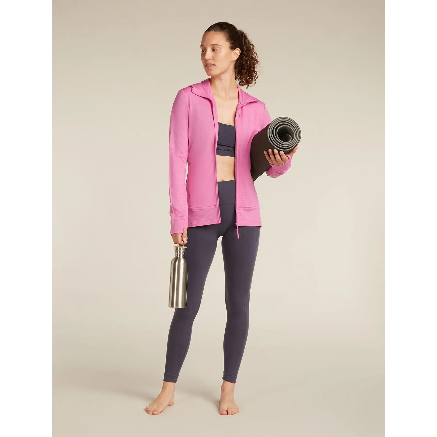 Icebreaker Womens Merino 260 Quantum Long Sleeve Zip Hoodie 2025