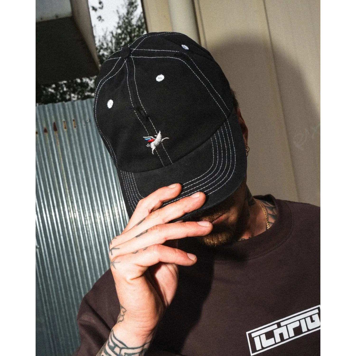 ICHPIG Pigasus Dad Cap - Washed Black