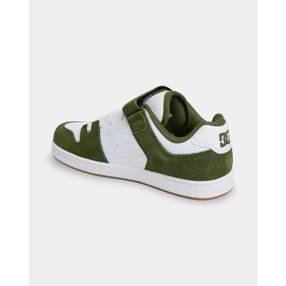 DC Manteca 4 V Youth Shoes - Olive / White / Gum