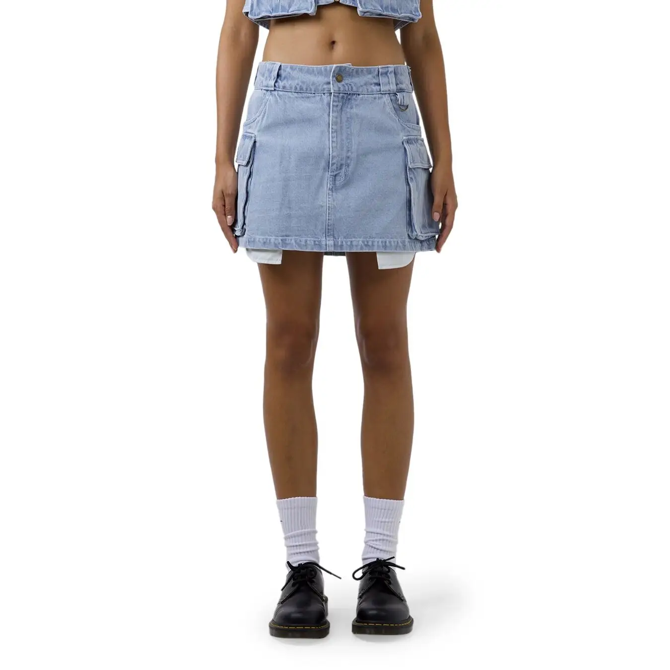 Dickies 874 Light Denim Cargo Mini Skirt