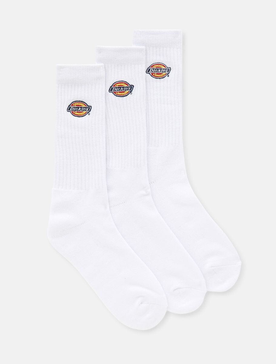 Dickies Valley  Grove 3 Pack Socks - White