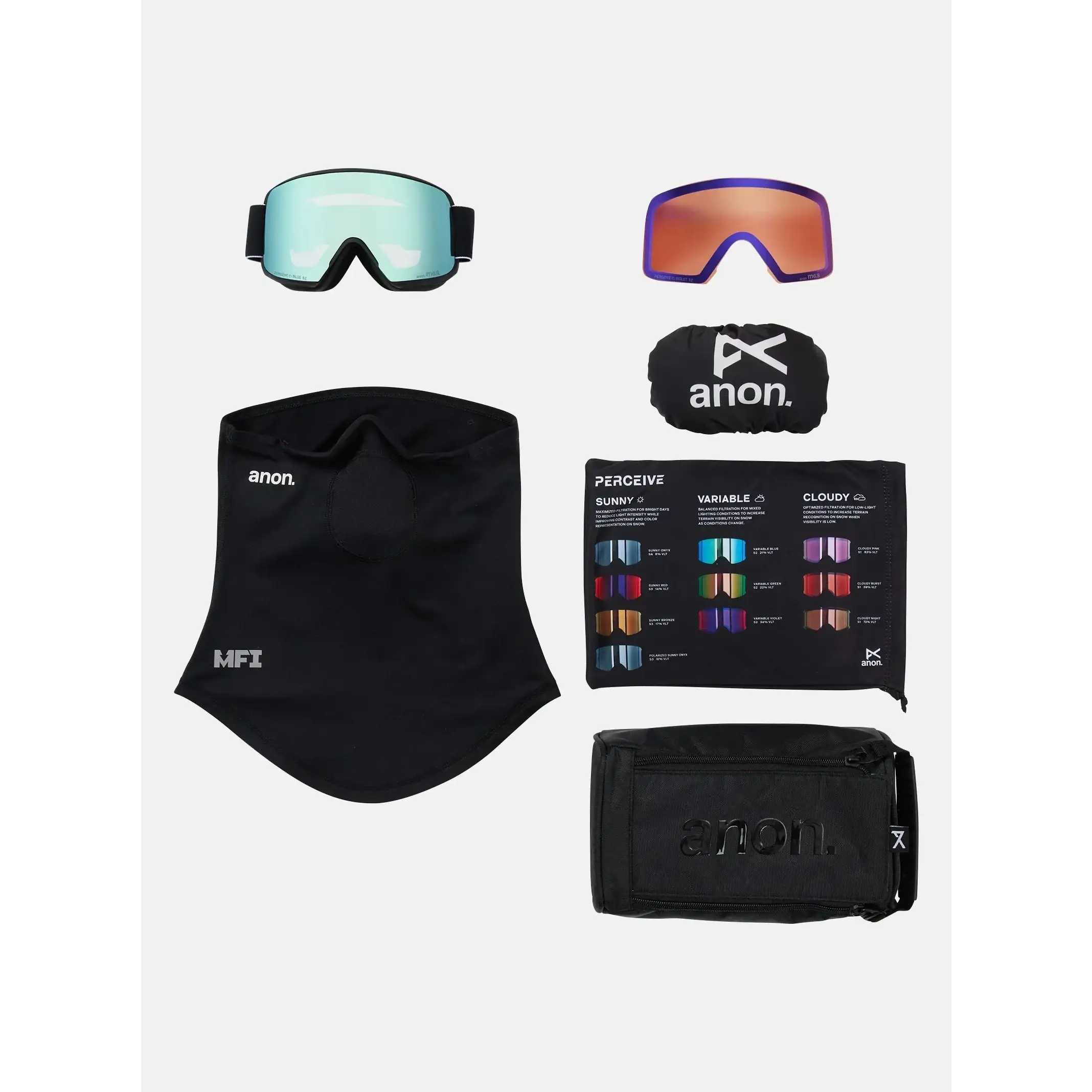 Anon M6S Goggles + Bonus Lens + MFI® Face Mask