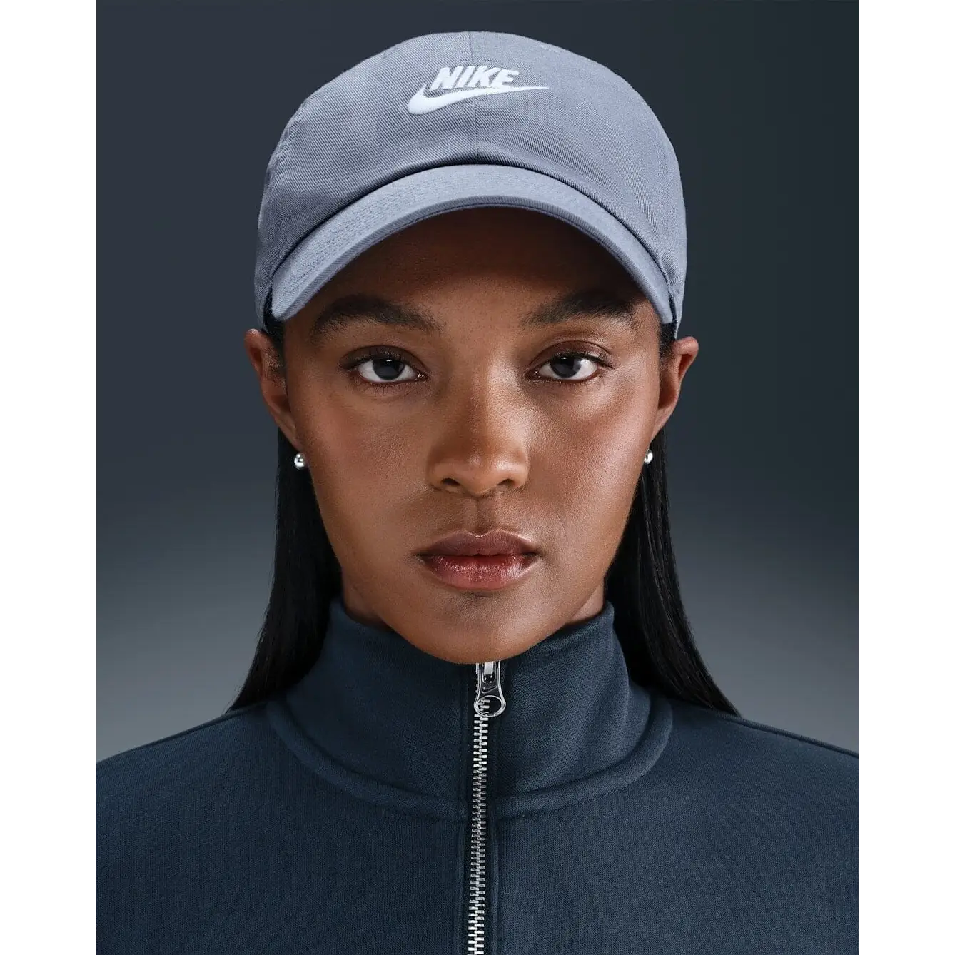 Nike Club Unstructured Futura Wash Cap - World Indigo / White