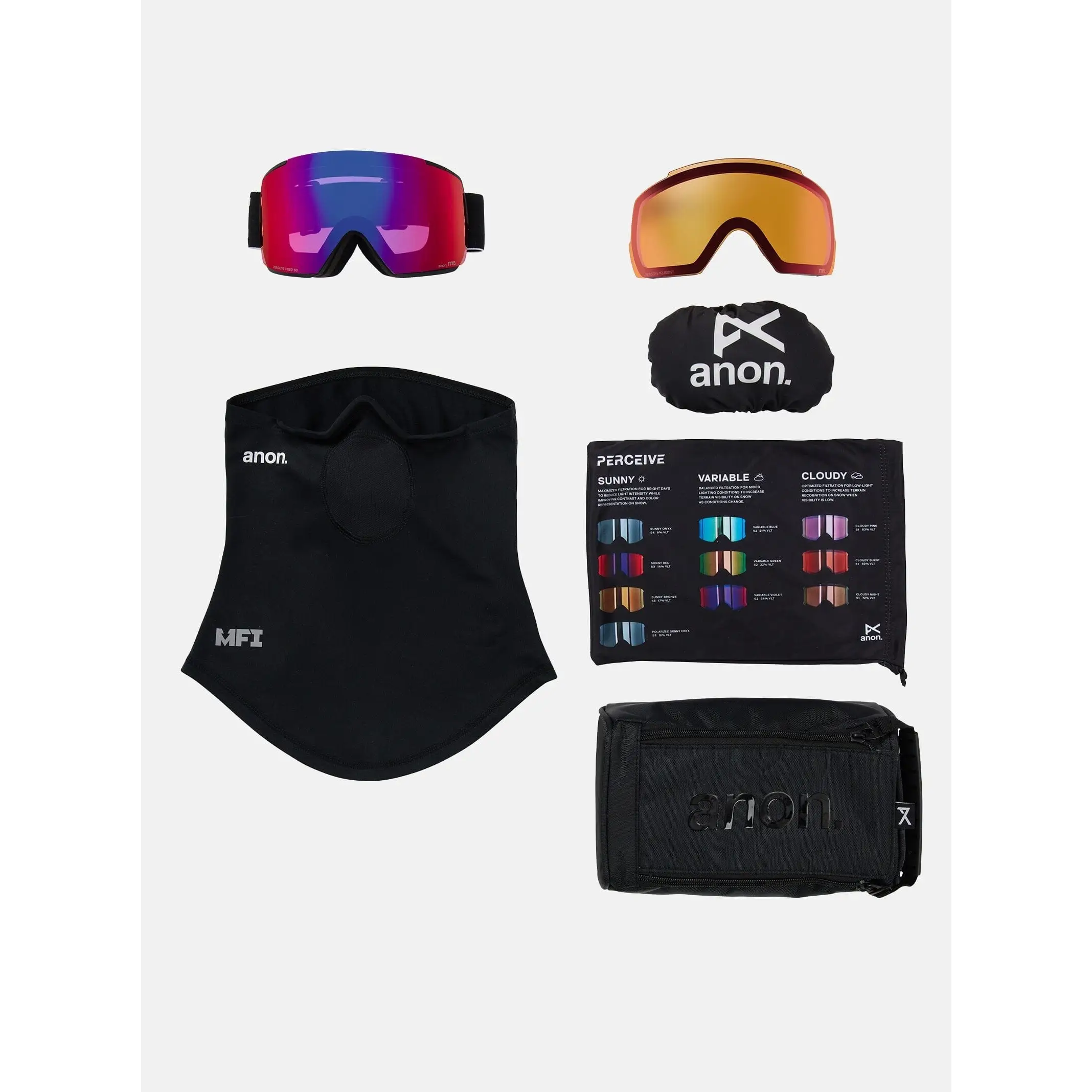 Anon M5 Goggles + Bonus Lens + MFI® Face Mask