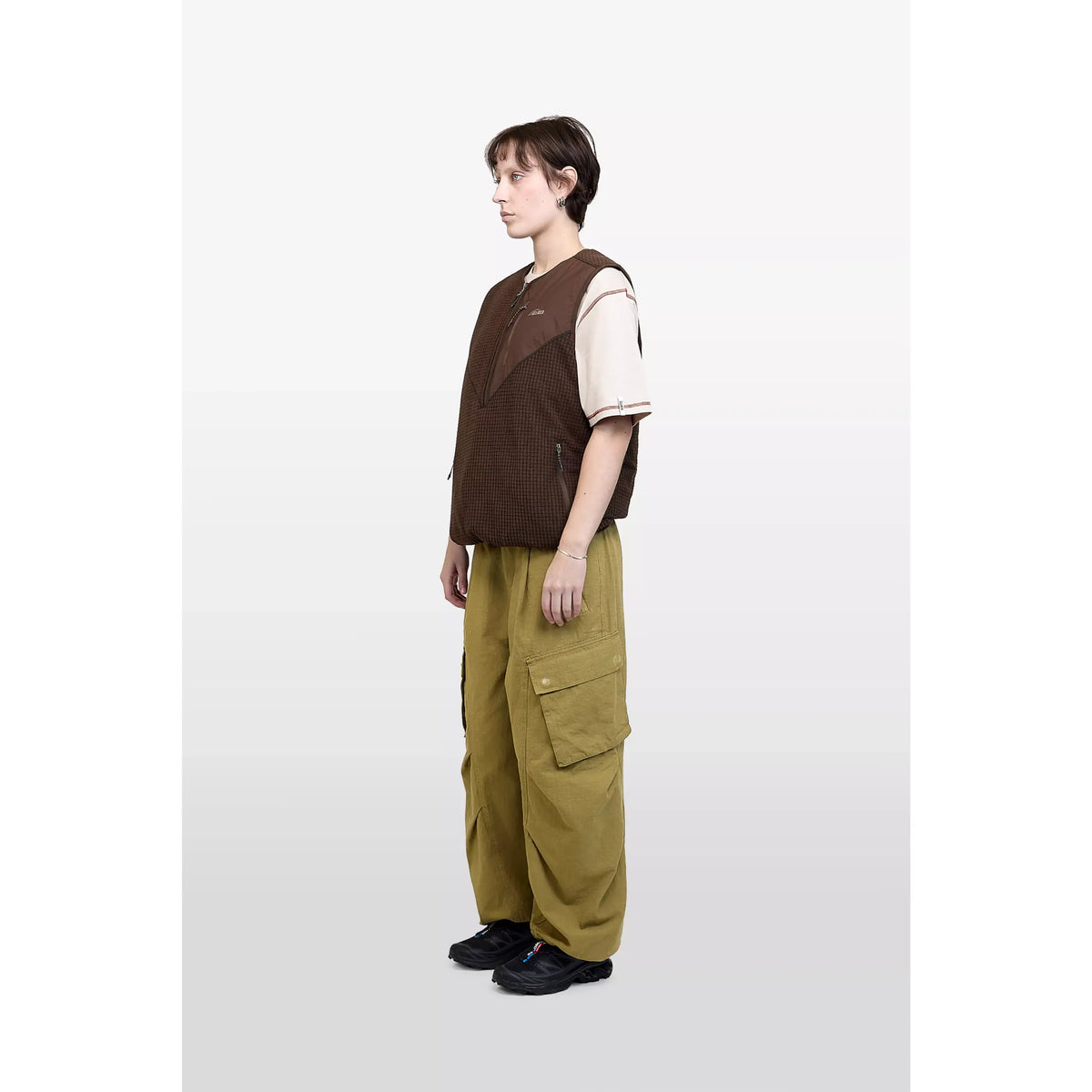 Elliker Aldar Reversible Grid Fleece Vest