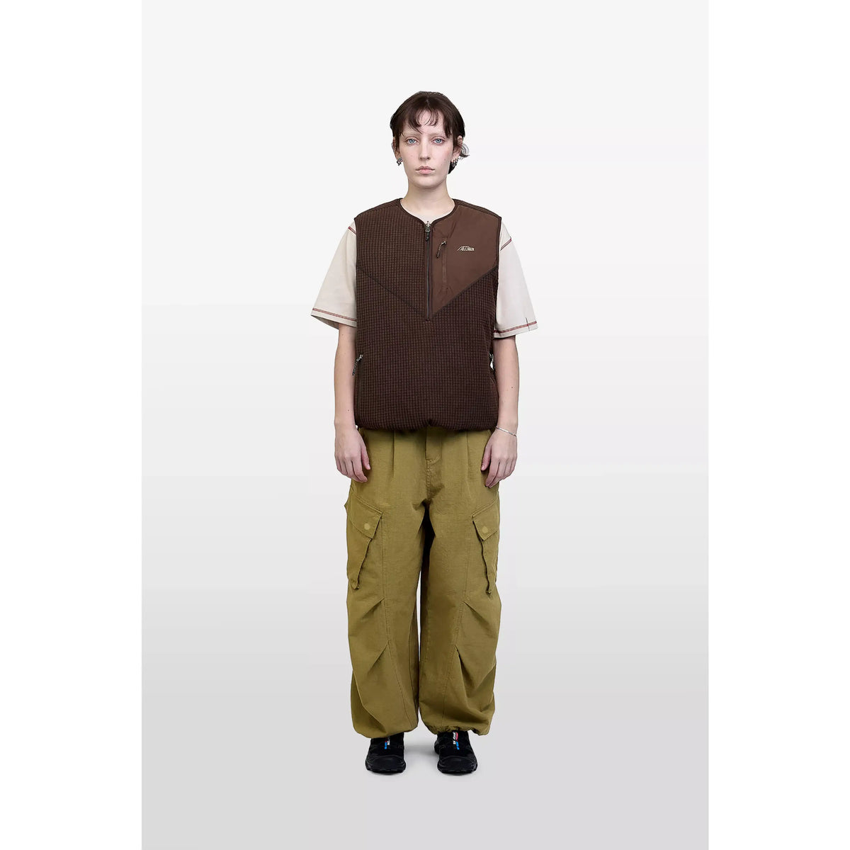 Elliker Aldar Reversible Grid Fleece Vest