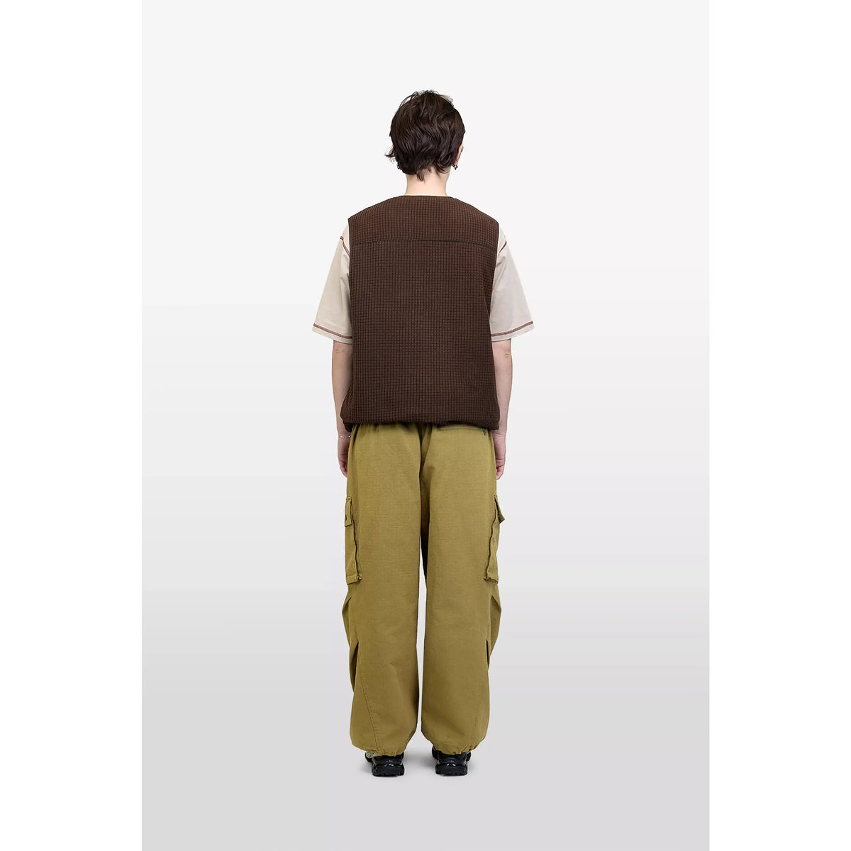 Elliker Aldar Reversible Grid Fleece Vest