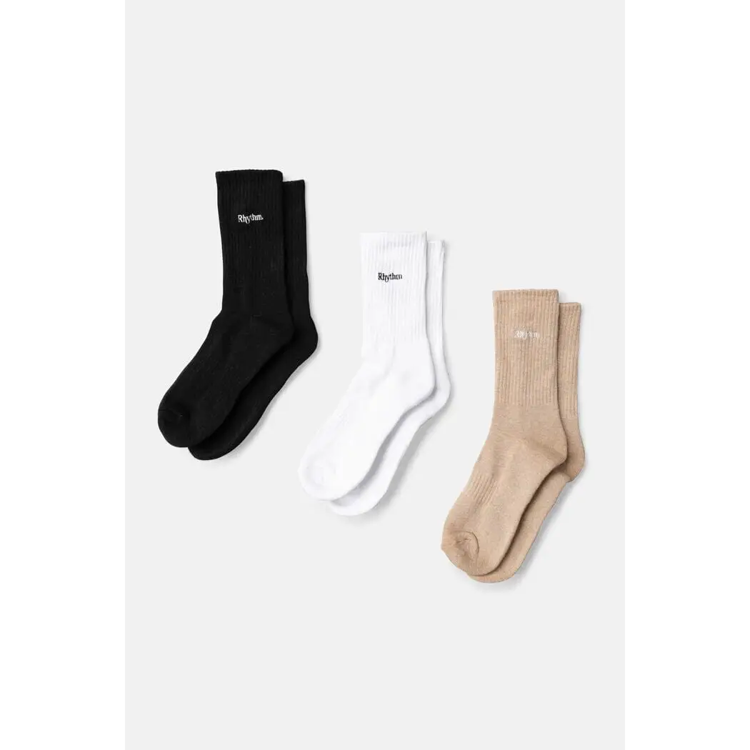 Rhythm Essential 3 Pack Socks 