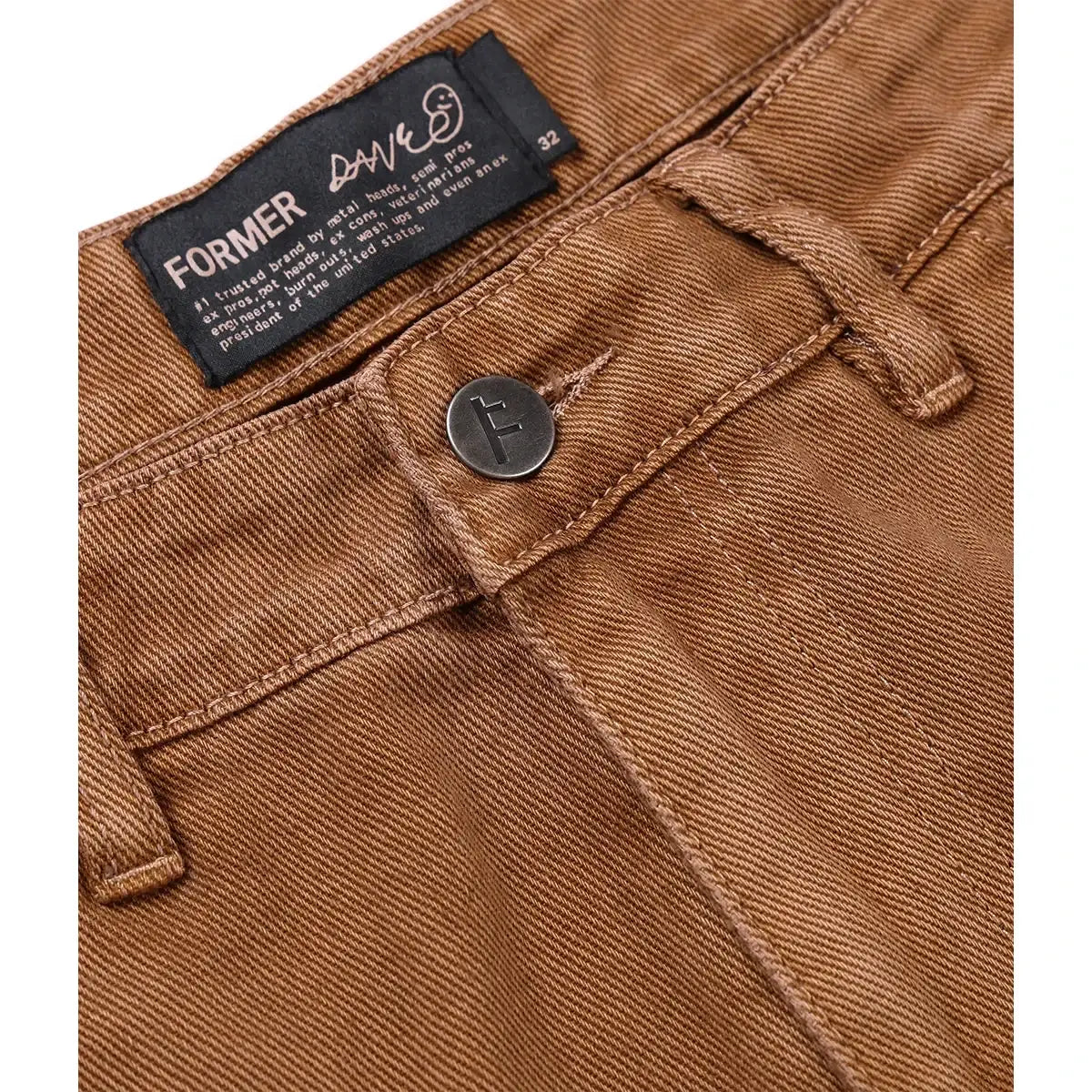 Former Reynolds Overdye Denim Pants - Wash Brown