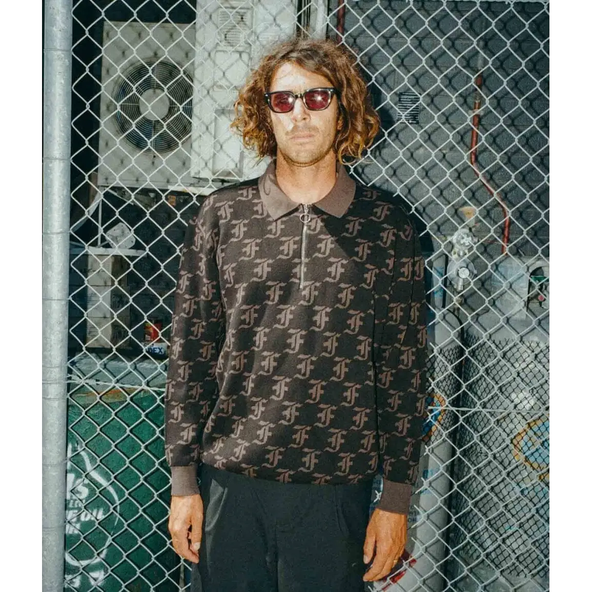 Former Synoptic Long Sleeve Polo Knit