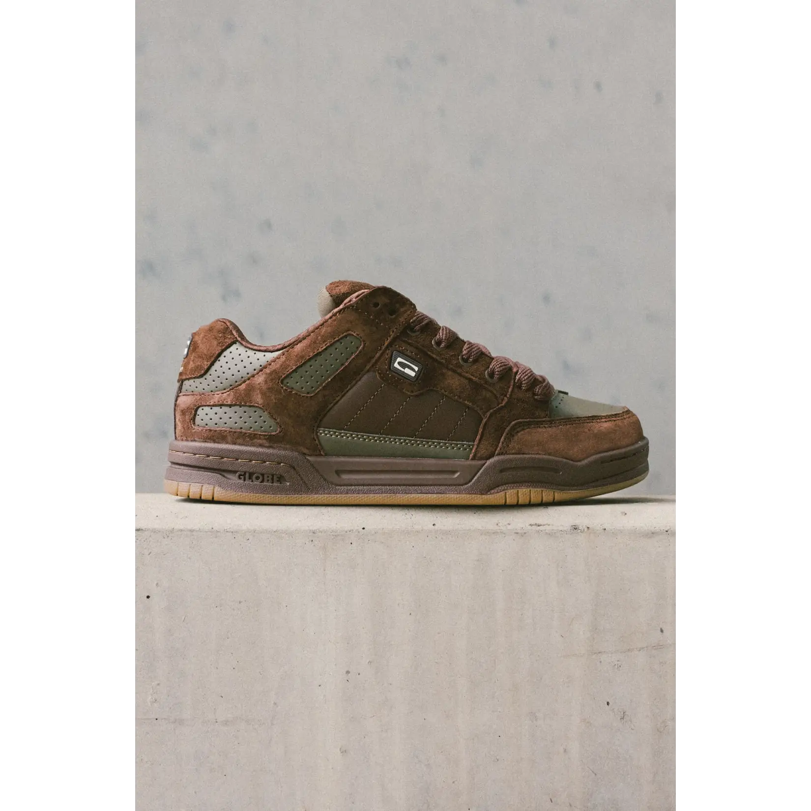 Globe Tilt Prime Shoes - Brown / Olive / Mullen