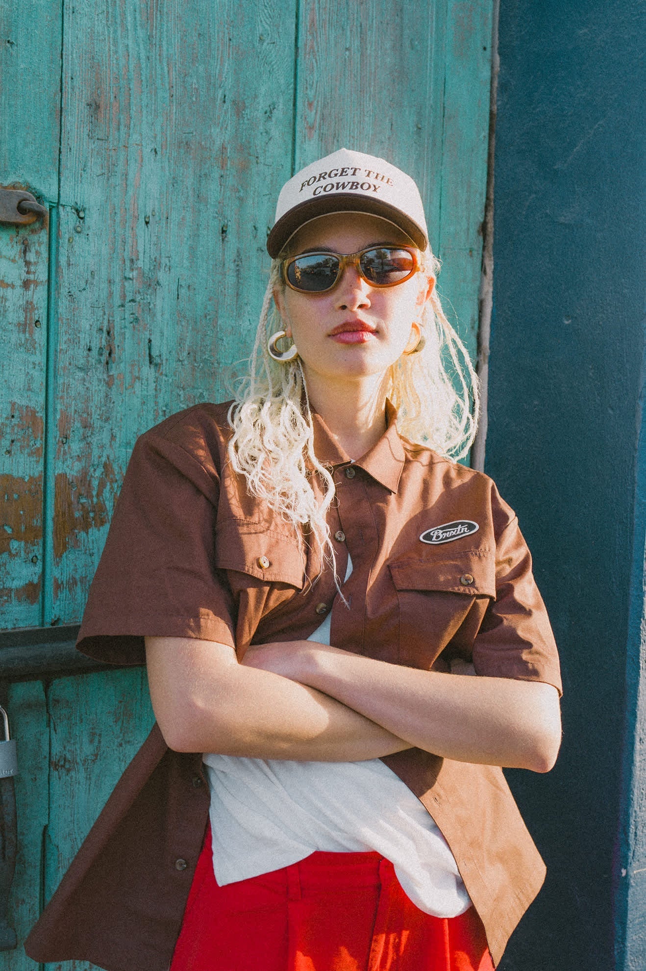 Brixton Forget the Cowboy Netplus Snapback Cap