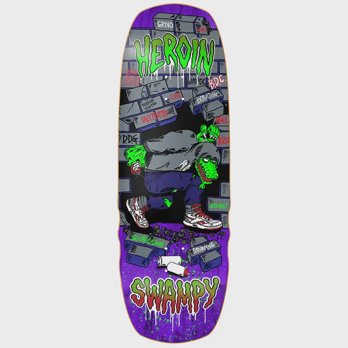 Heroin Swampy Stomp  Skateboard Deck