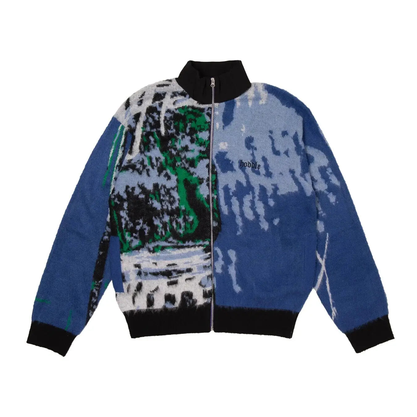 Hoddle Scanner Mohair Full Zip Polo