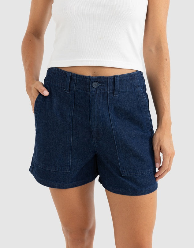Rhythm Fatigue Denim Shorts