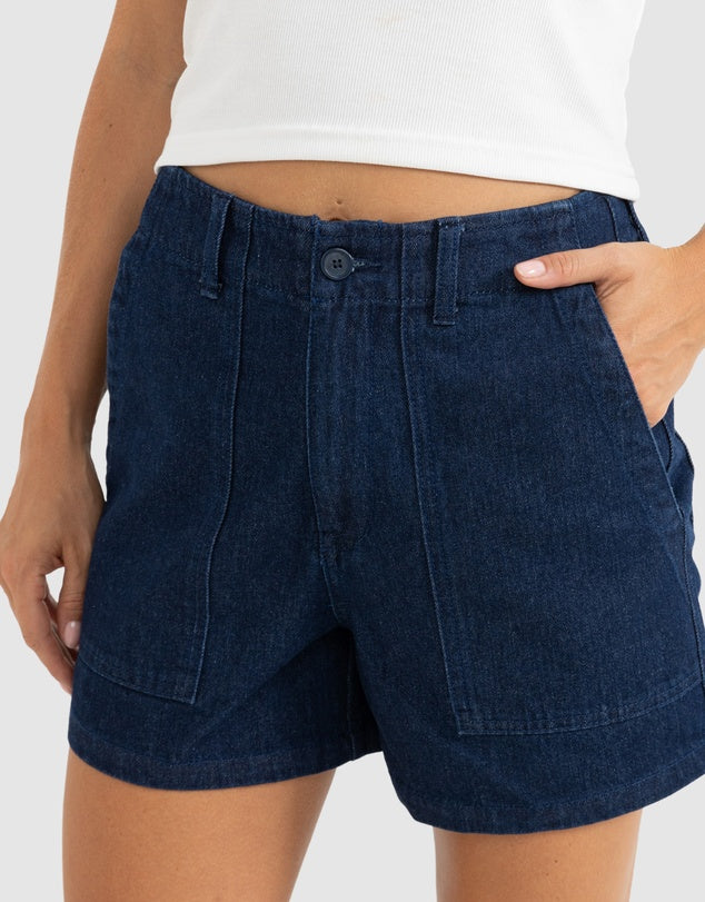 Rhythm Fatigue Denim Shorts