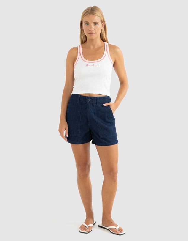 Rhythm Fatigue Denim Shorts