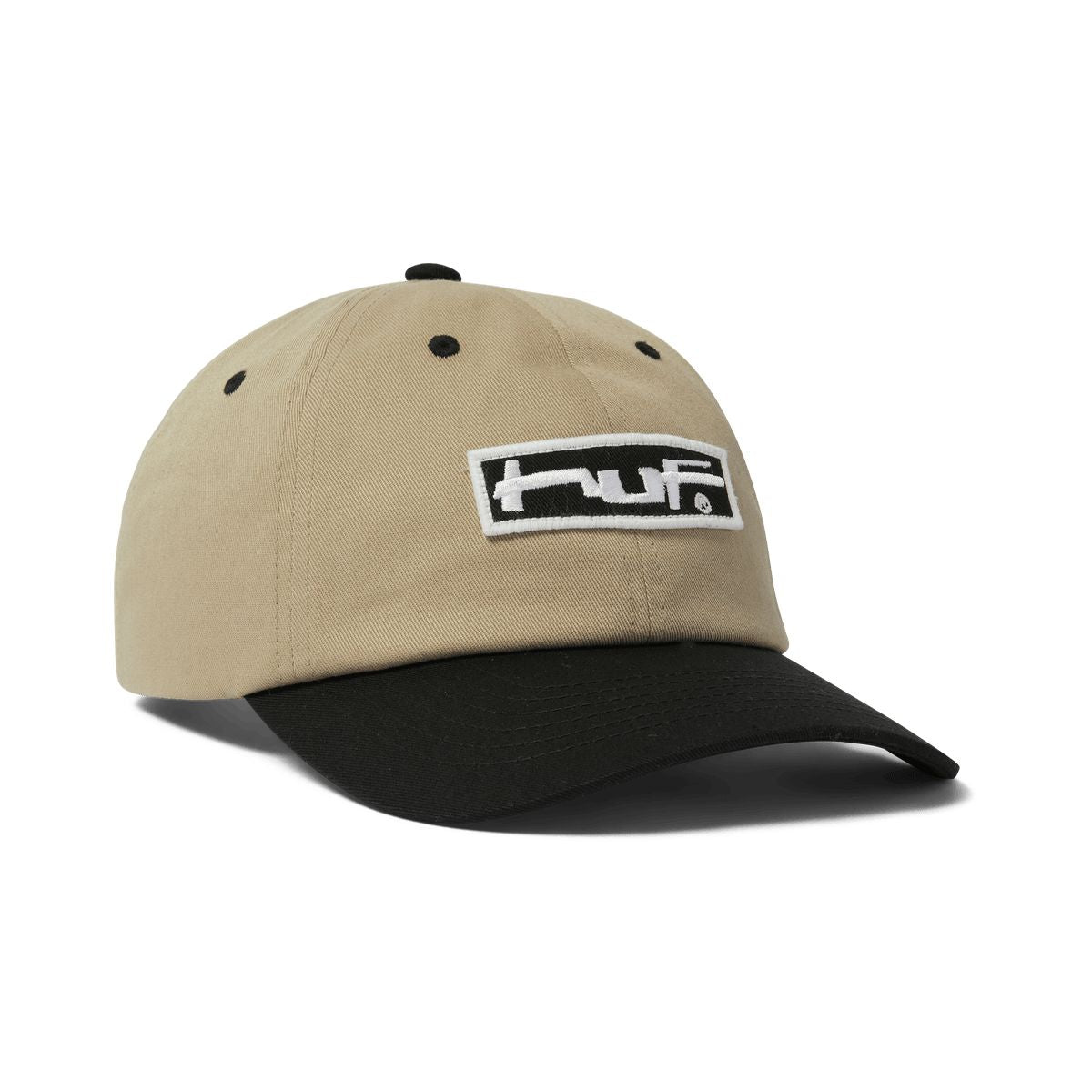 HUF Stretch Logo 6 Panel Curved Visor Hat