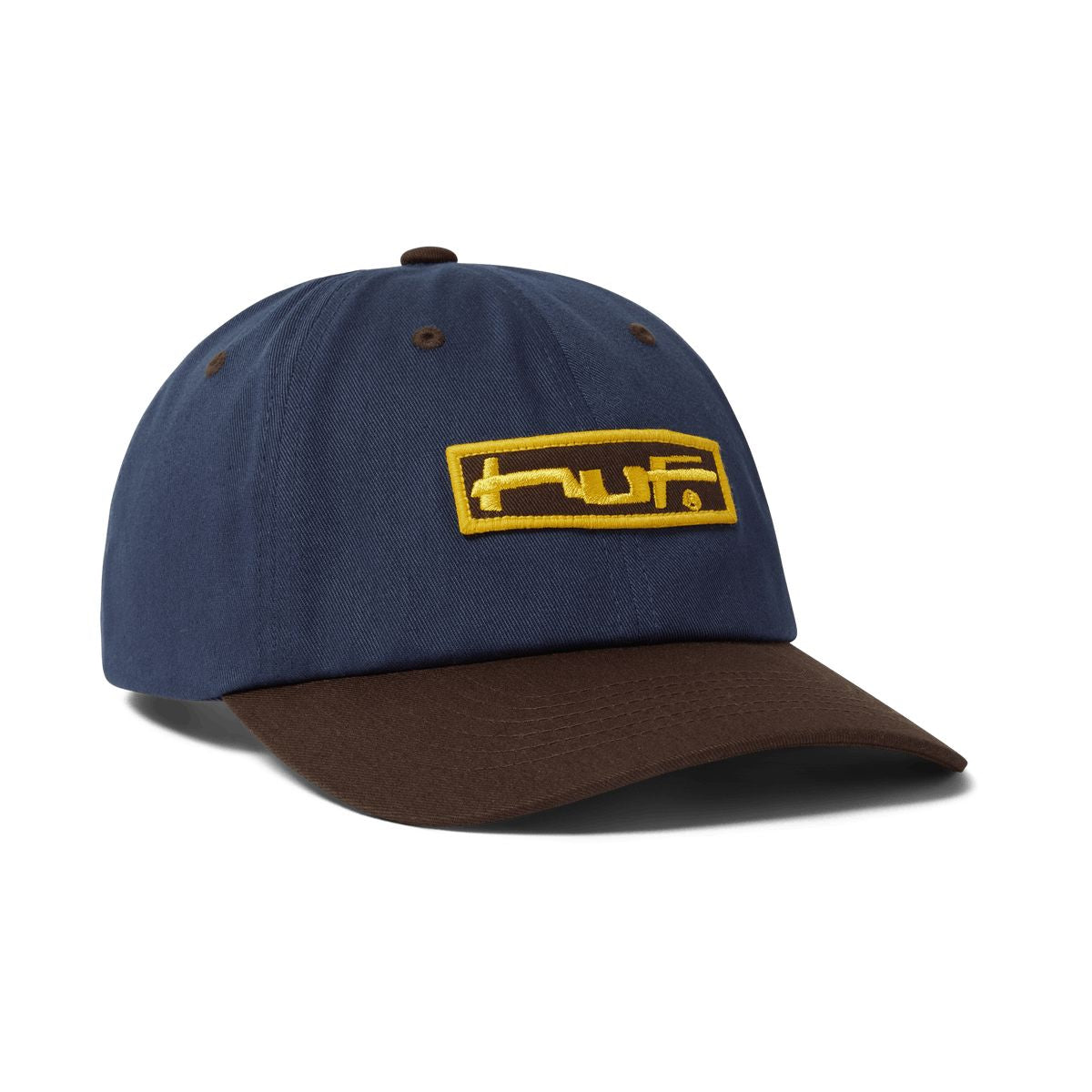 HUF Stretch Logo 6 Panel Curved Visor Hat