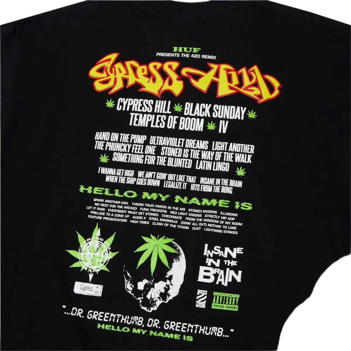 Huf x Cypress Hill Dr Greenthumb T-Shirt