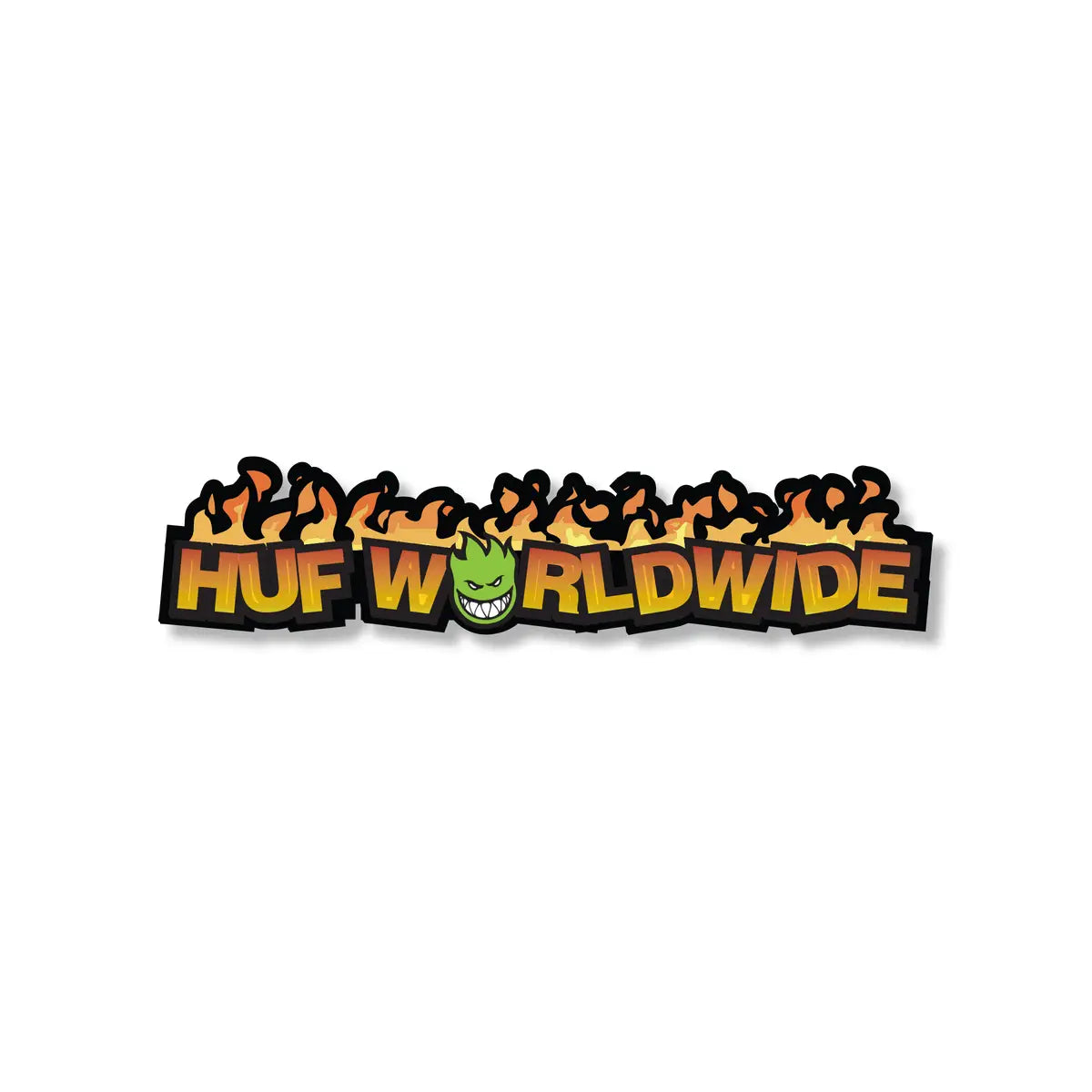 HUF x Spitfire in Flames Sticker