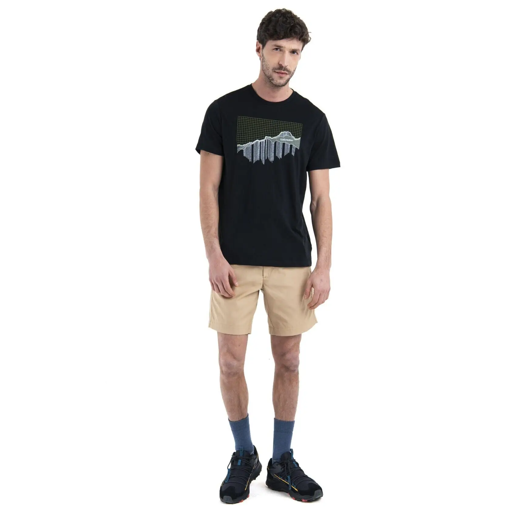 Icebreaker Merino 150 Tech Lite III T-Shirt Pinnacle Grid 2024