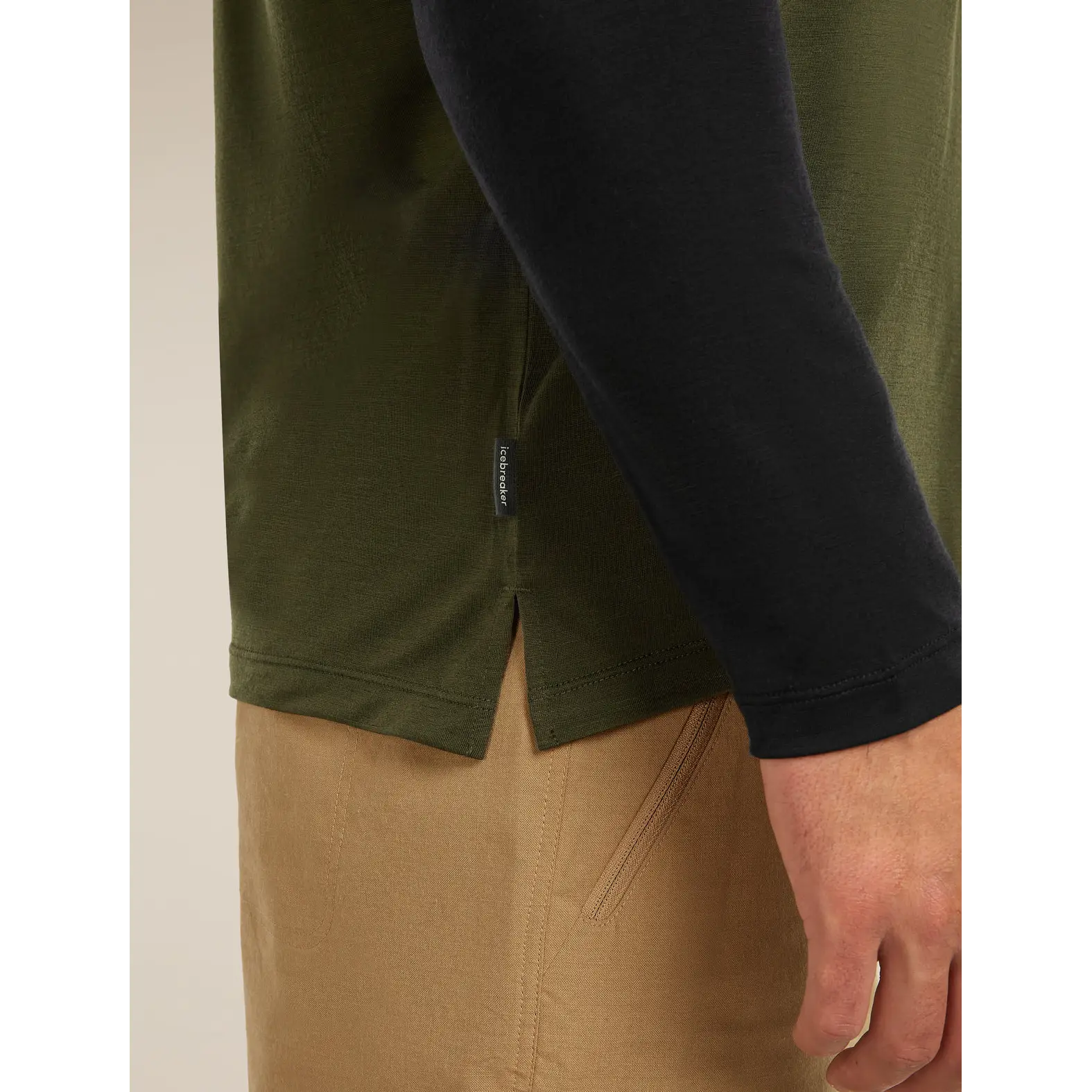 Icebreaker Merino Blend 125 Cool-Lite Sphere Long Sleeve T-Shirt Colour Block