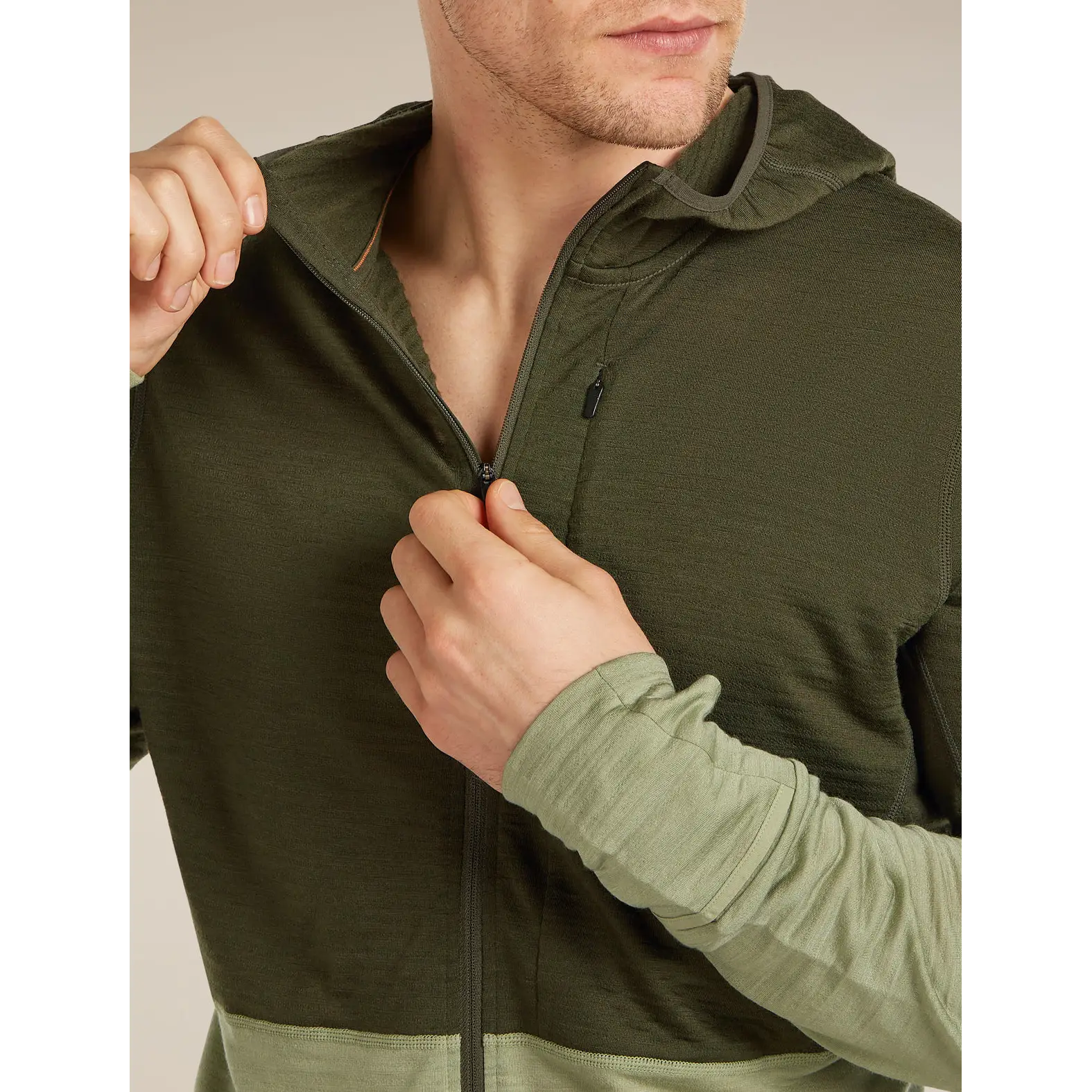 Icebreaker Merino Blend 200 RealFleece Descender Long Sleeve Zip Hoodie
