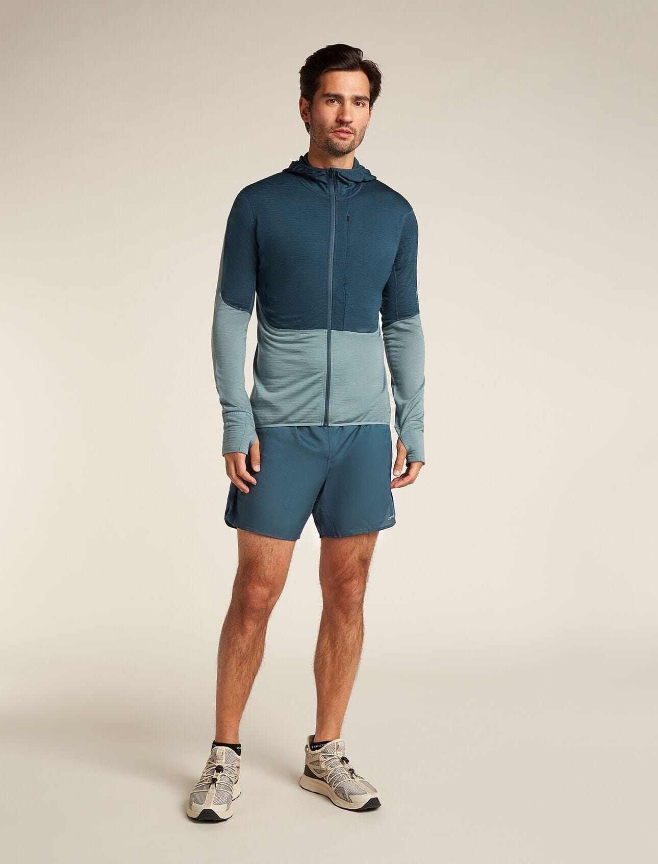 Icebreaker Merino Blend 200 Realfleece Descender Long Sleeve Zip Hoodie