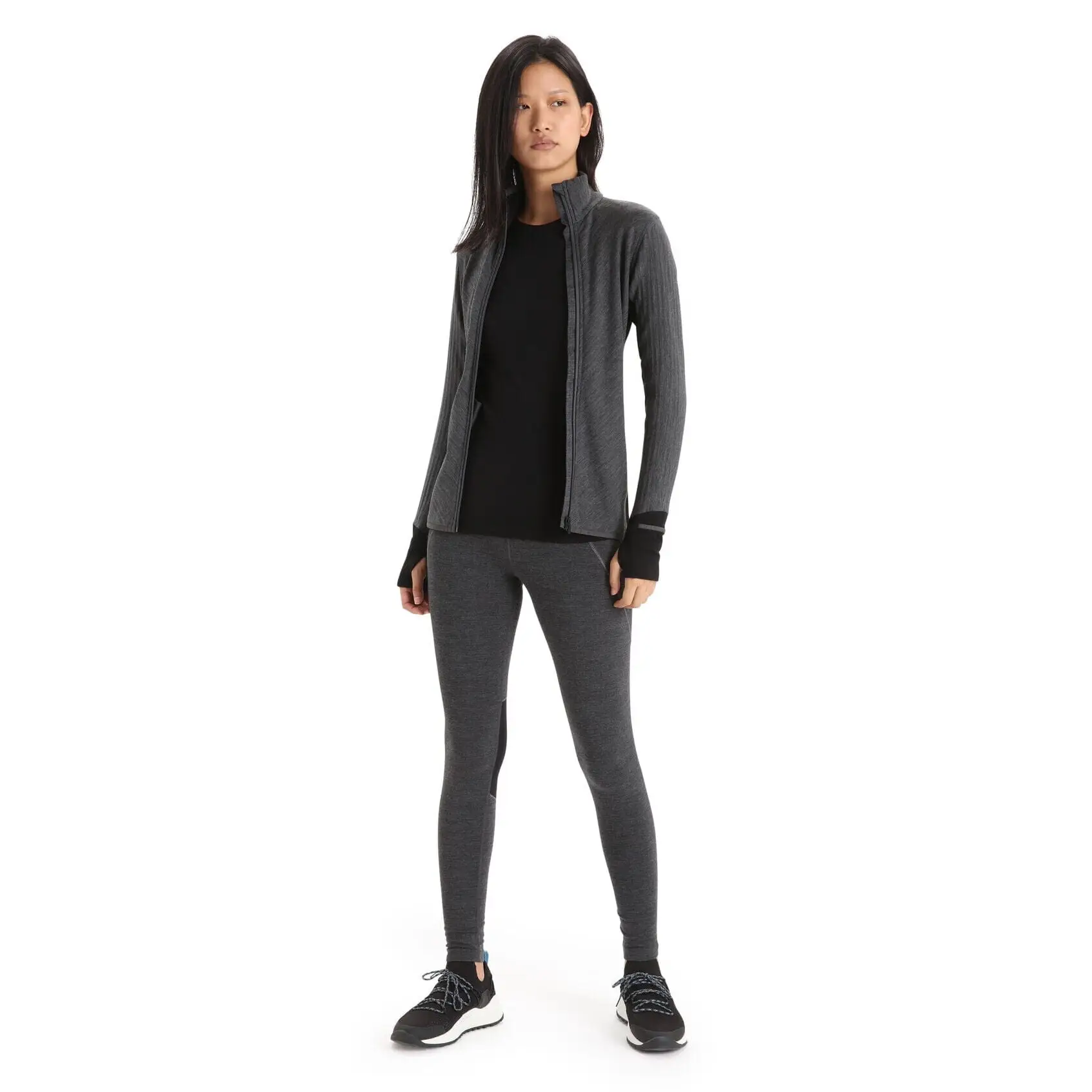 Icebreaker Womens Descender Long Sleeve Zip Jacket 2024