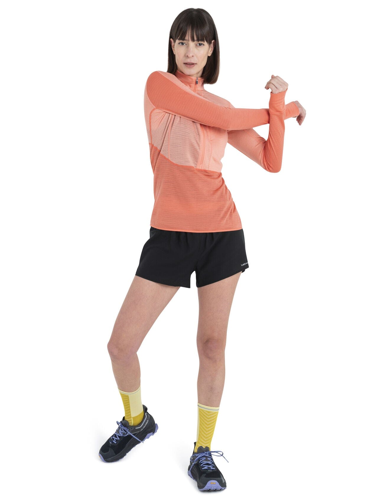 Icebreaker Womens Merino 200 RealFleece Descender Long Sleeve Half Zip 2024