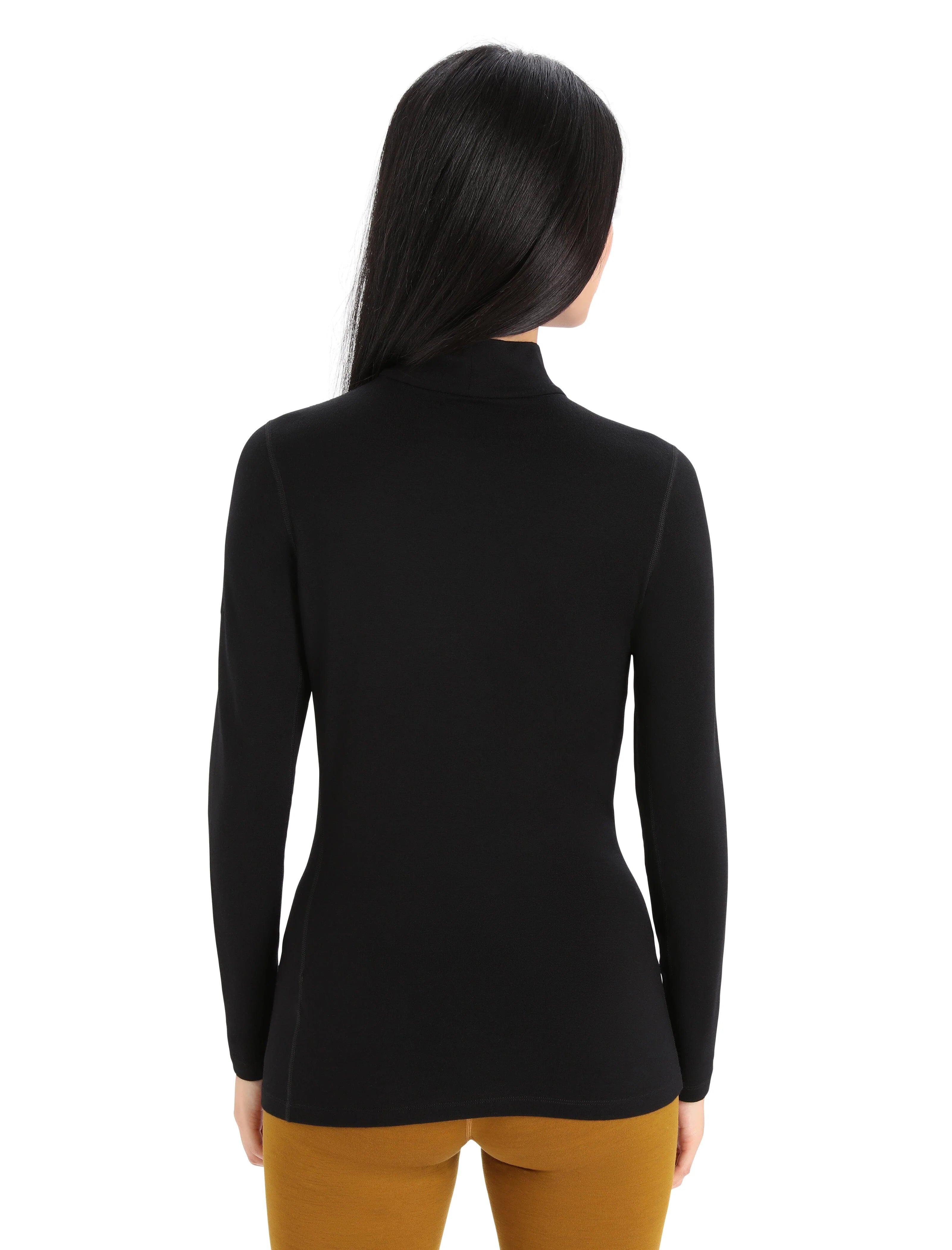 Icebreaker Womens Merino 260 Tech Long Sleeve Turtleneck Thermal Top