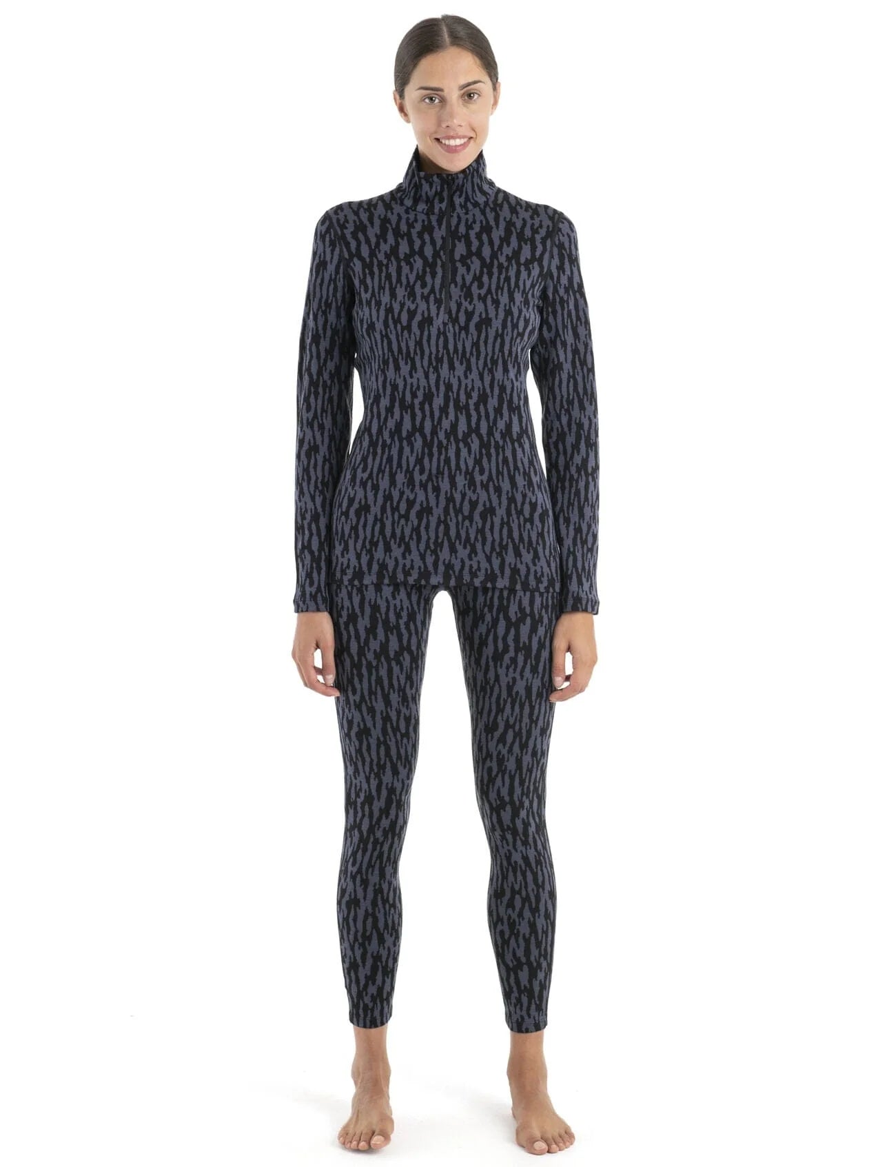 Icebreaker Womens Merino 260 Vertex Long Sleeve Half Zip Glacial Flow 2024