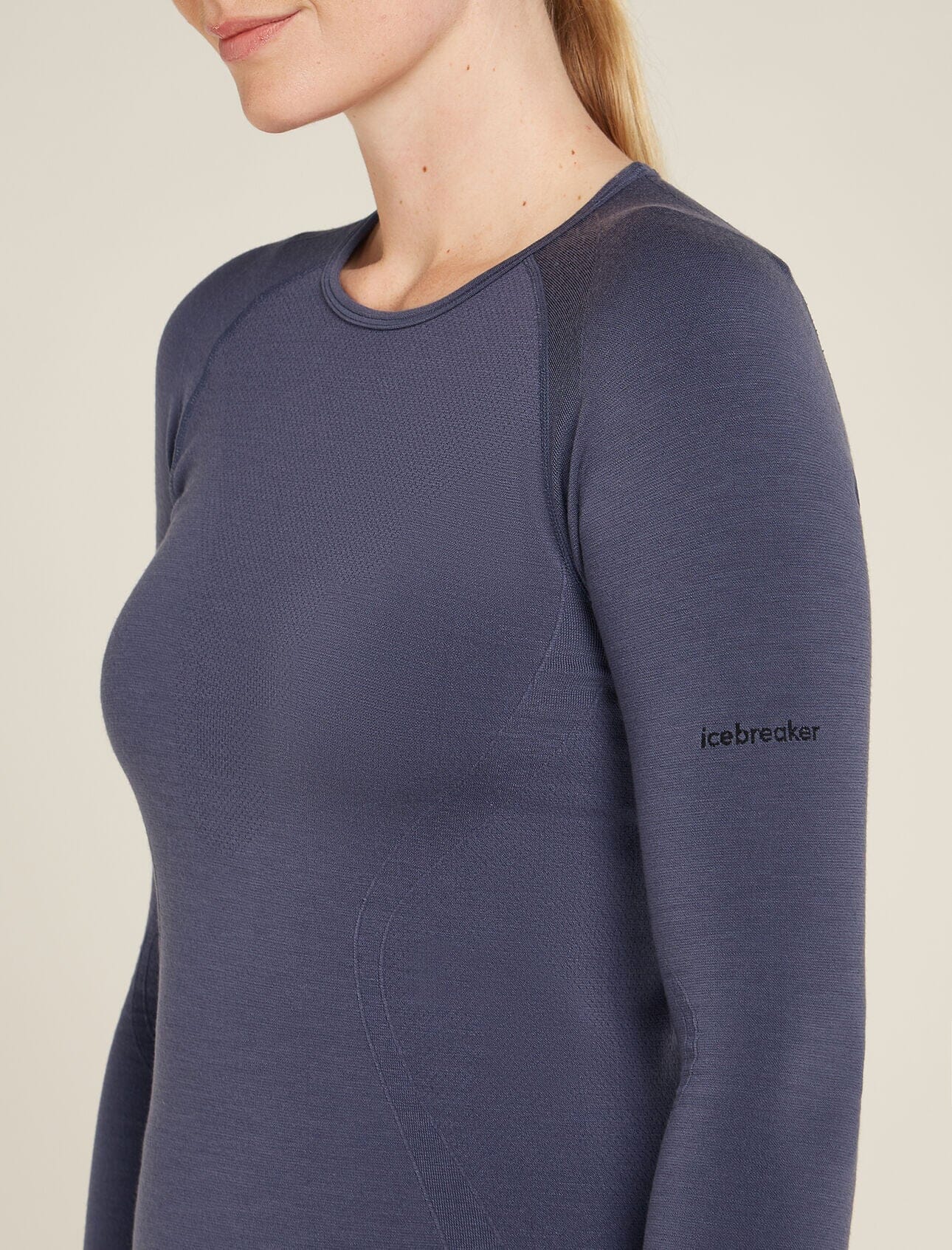 Icebreaker Womens Merino Blend 260 ZoneKnit Seamless Long Sleeve Crewe