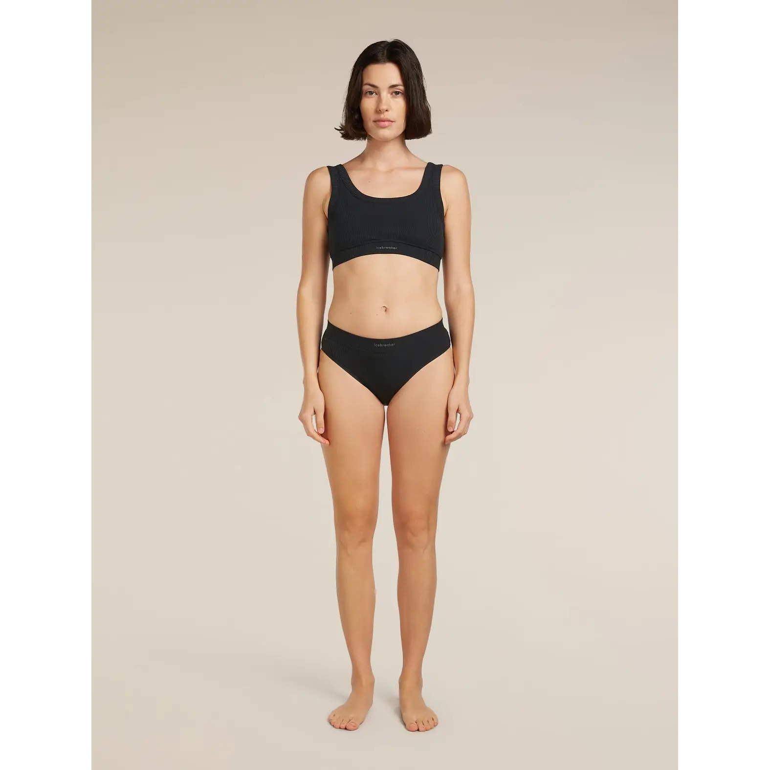 Icebreaker Womens Merino Blend Rib Lotus Hipster