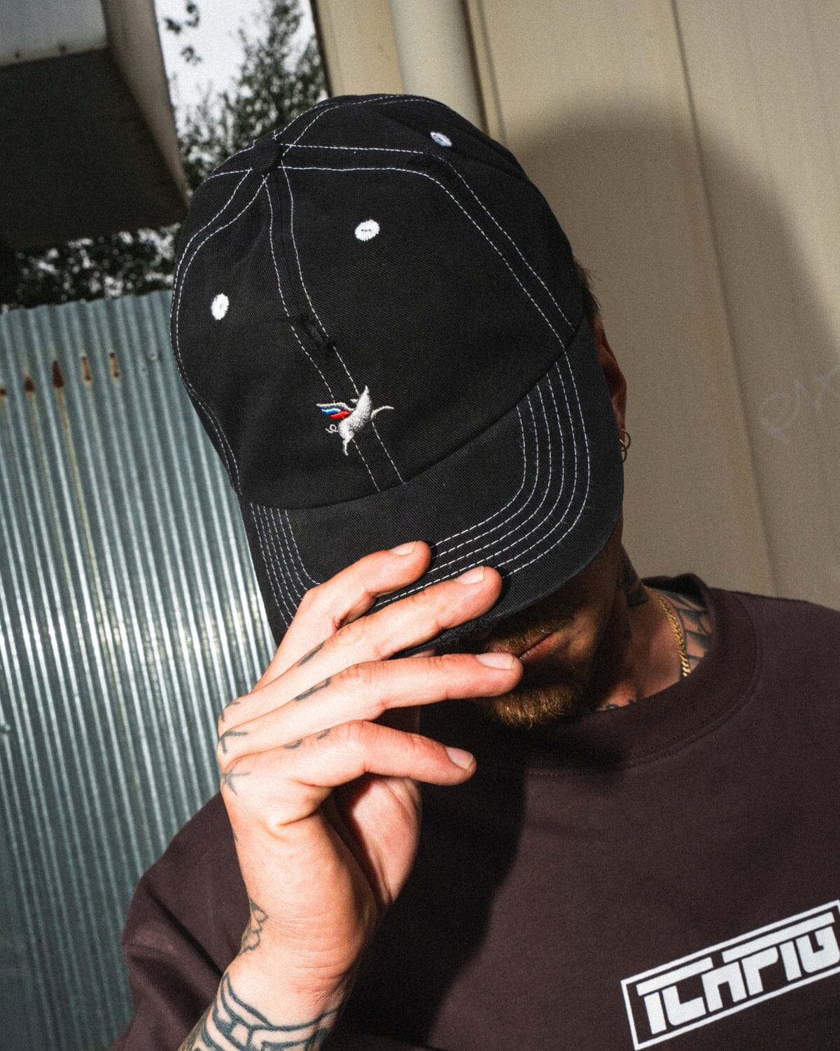 ICHPIG Pigasus Dad Cap - Washed Black