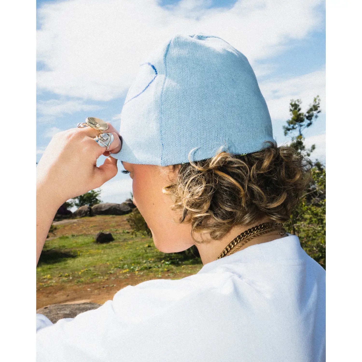 ICHPIG Pulse Reversible Skully Beanie - Sky / Black