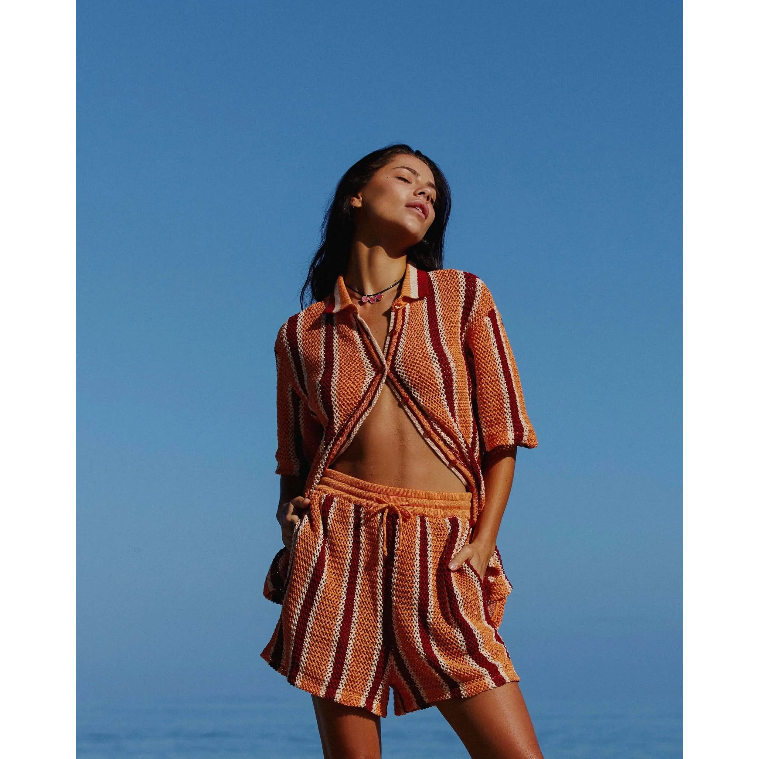 It's Now Cool The Crochet Short - Rodeo Stripe