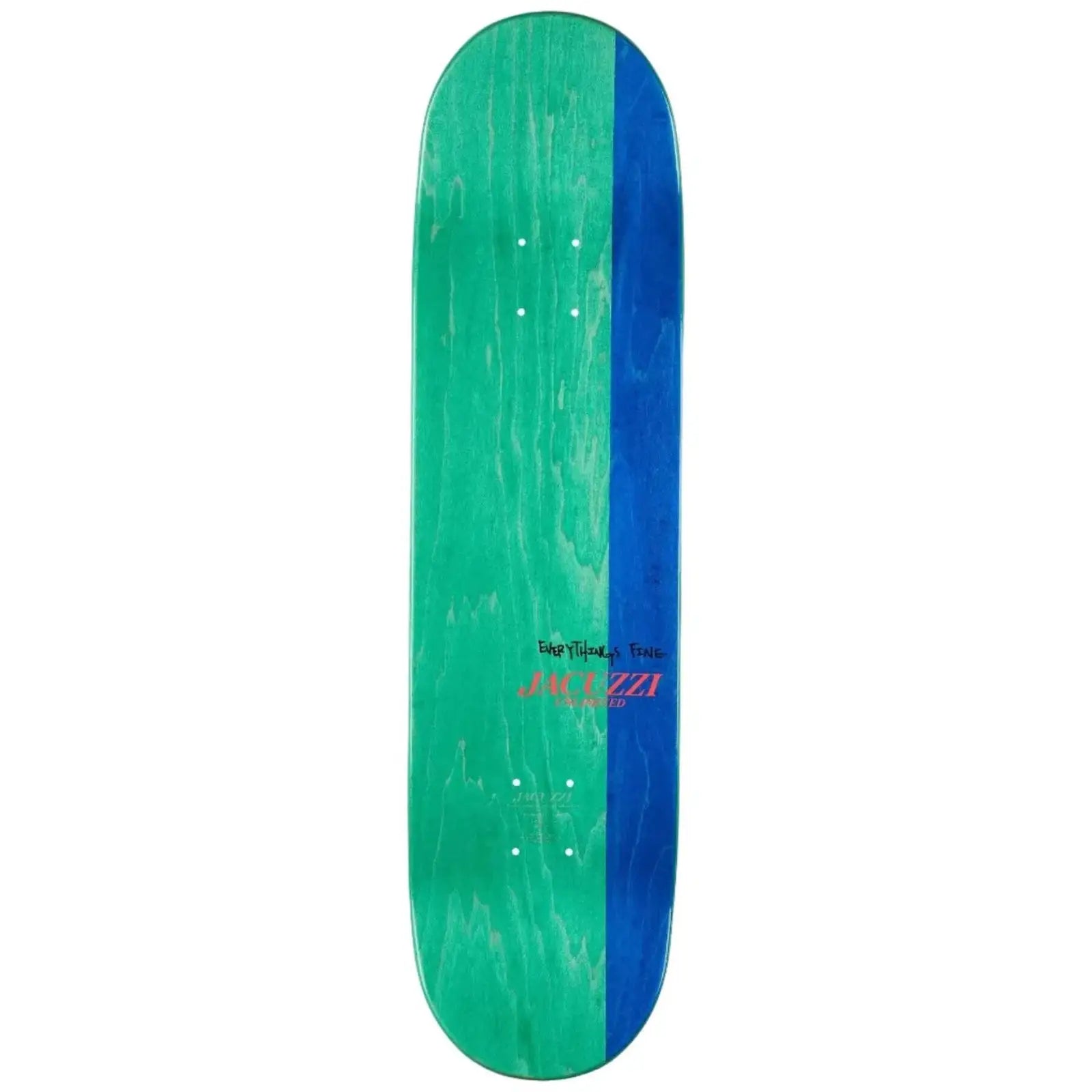 Jacuzzi Chair on Fire Skateboard Deck
