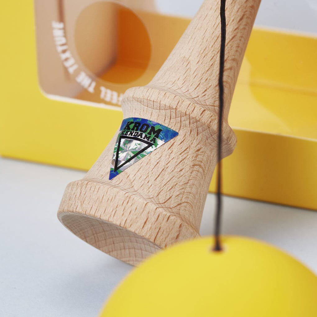Krom Pop Rubber Kendama - Yellow