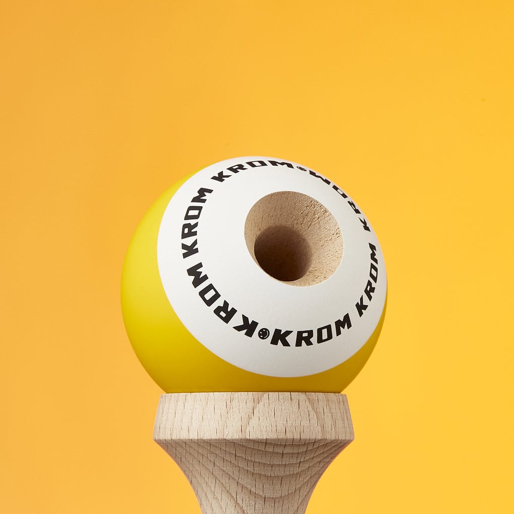 Krom Pop Rubber Kendama - Yellow