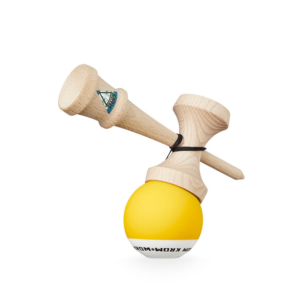 Krom Pop Rubber Kendama - Yellow