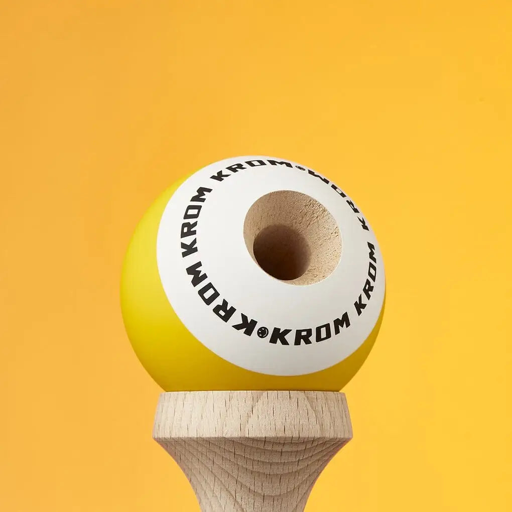 Krom Pop Rubber Kendama - Yellow