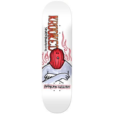 Krooked Wilson Fire Mask Skateboard Deck