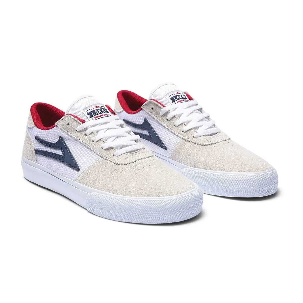 Lakai Manchester White / Navy Suede