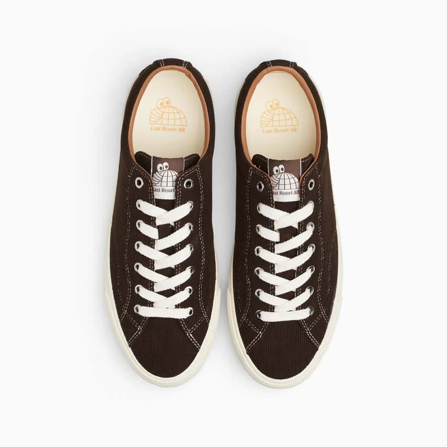 Last Resort AB VM003 Lo Cord - Dark Brown / White