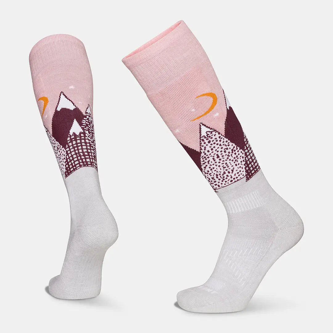 Le Bent Youth Cushion Snowy Mountains Snow Socks