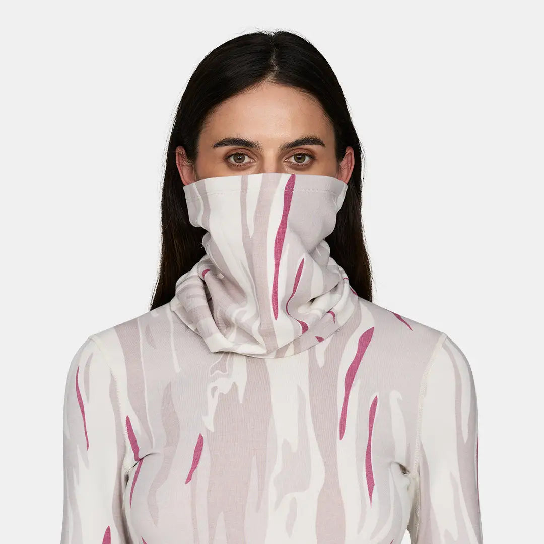 Le Bent Heavyweight Grid Fleece Neck Gaiter